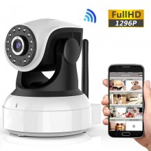 Câmara de vigilância 1296P Full HD - Wireless Rotativa