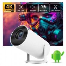 4k Portable Projector with Android 11 and Remote