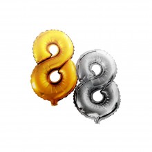 Festive Balloon - Number Eight - 2 Colors