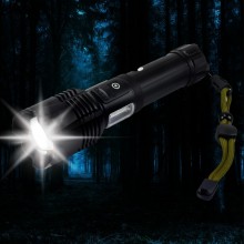 Deluxe USB Rechargeable LED Flashlight - 1000 lumens