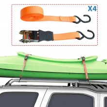 Cargo Strap Kit with Hooks - 8 Pieces