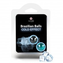 Bolas Brasileiras Lubrificantes Efeito Frio - Pack De 2