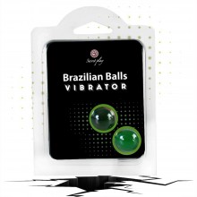 Bolas Brasileiras Lubrificantes Efeito Vibrador - Pack De 2