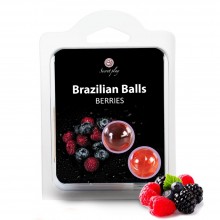 Bolas Brasileiras Lubrificantes Frutos do Bosque - Pack De 2