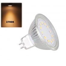 Lâmpada LED GU5.3 - MR16 5W Luz Quente 380LM 12V