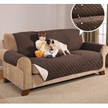 Sofa Protector - 3 Places - With Elastic - Reversible - 3 Colors