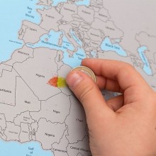 World Map scratch card XL