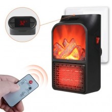 Fireplace Effect Plug-in Heater with Control - 900W