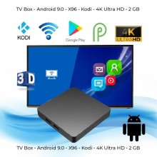 Boitier TV - Android 9.0 - X96 - Kodi - 4K Ultra HD - 2 Go