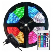 5 Meter RGB-LED-Streifenrolle mit Fernbedienung