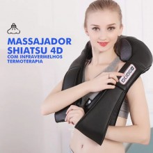 Masajeador Shiatsu 4D con Termoterapia Infrarroja