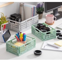 Foldable and Stackable Organizer Boxes - Pack of 3