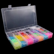 Kit Completo para Pulseras Rainbow Loom - 4400 Gomas